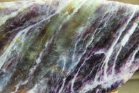 Polished Watermelon Fluorite Slices x 2 From Uis, Namibia