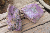 Natural Stichtite Cobbed Specimens x 3 From Barberton, South Africa