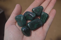 Polished Flower Banded Malachite Free Forms x 35 From Congo