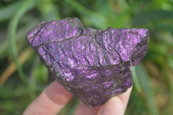 Natural Metallic Purpurite Cobbed Specimens x 12 From Erongo, Namibia