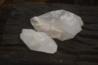 Natural Double Terminated Floater Quartz Crystals x 8 From Madagascar