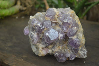 Natural Dark Amethyst Clusters x 2 From Mapatizya, Zambia