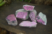 Natural Salrose Cobaltion Dolomite Specimens x 6 From Kakanda, Congo