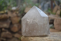 Polished Smokey Quartz Crystals x 2 From Angola