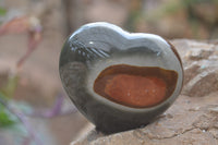 Polished Polychrome Jasper Hearts x 6 From Mahajanga, Madagascar