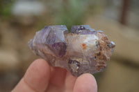 Natural Smokey Amethyst Crystal Specimens x 12 From Chiredzi, Zimbabwe