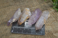 Natural Smokey Amethyst Crystal Specimens x 12 From Chiredzi, Zimbabwe