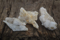 Natural Drusy Quartz Coated Calcite Spearhead Pseudomorph Specimens x 35 From Alberts Mountain, Lesotho