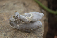 Natural Drusy Quartz Coated Calcite Spearhead Pseudomorph Specimens x 35 From Alberts Mountain, Lesotho