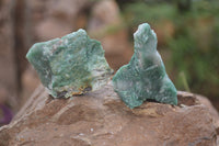 Natural Jade Cobbed Specimens x 35 From Swaziland