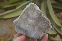 Natural Drusy Blue Lace Agate Plates x 6 From Namibia