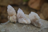 Natural Pale Ametrine Spirit Quartz Clusters x 20 From Boekenhouthoek, South Africa