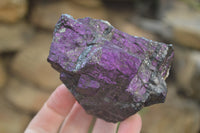 Natural Metallic Purpurite Cobbed Specimens x 6 From Erongo, Namibia