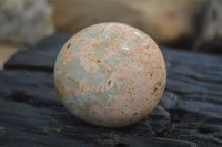 Polished Peachy Runestone Feldspar Massage Gallet - Palm stones x 12 From Kings Ranch, Zimbabwe