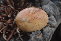 Polished Peachy Runestone Feldspar Massage Gallet - Palm stones x 12 From Kings Ranch, Zimbabwe