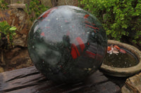 Polished XXL Bloodstone Sphere 1 x From Swaziland