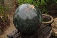 Polished Huge Bloodstone Sphere 1 x From Swaziland