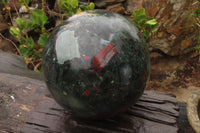 Polished Huge Bloodstone Sphere 1 x From Swaziland