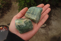 Natural Blue Aquamarine Cobbed Specimens x 6 From Angola (Copy)