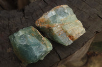 Natural Blue Aquamarine Cobbed Specimens x 6 From Angola (Copy)