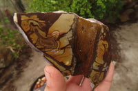 Polished On One Side Nguni Jasper Specimens x 3 From Prieska, South Africa