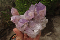 Natural Jacaranda Amethyst Clusters x 4 From Zambia