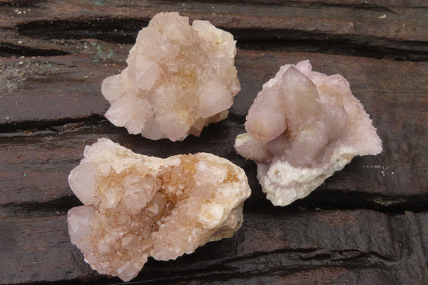 Natural Hematoid Ametrine Spirit Quartz Clusters x 12 From Boekenhouthoek, South Africa