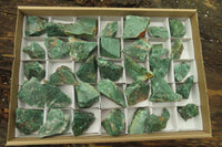 Natural Jade Cobbed Specimens x 35 From Swaziland