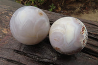 Polished Carnelian Agate Spheres x 6 From Madagascar