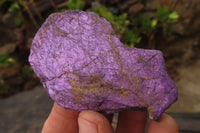 Natural Metallic Purpurite Cobbed Specimens x 12 From Erongo, Namibia