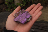 Natural Metallic Purpurite Cobbed Specimens x 12 From Erongo, Namibia