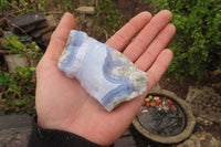 Natural Blue Lace Agate Specimens x 12 From Nsanje, Malawi