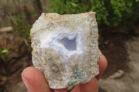 Natural Blue Lace Agate Specimens x 12 From Nsanje, Malawi