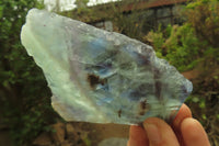 Natural Watermelon Fluorite Slices x 7 From Uis, Namibia