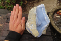 Natural Blue Lace Agate Specimens x 1 From Nsanje, Malawi