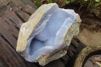 Natural Blue Lace Agate Specimens x 1 From Nsanje, Malawi