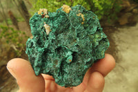 Natural Silky Malachite Specimens x 6 From Kasompe, Congo