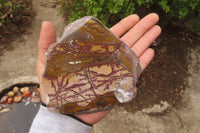 Polished On One Side Nguni Jasper Specimens x 2 From Prieska, South Africa