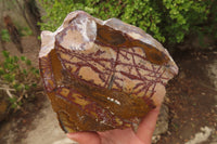 Polished On One Side Nguni Jasper Specimens x 2 From Prieska, South Africa