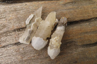 Natural Drusy Quartz Coated Calcite Pseudomorph Specimens x 70 From Lesotho