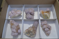 Natural Ametrine Spirit Quartz Clusters x 6 From Boekenhouthoek, South Africa