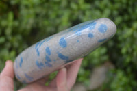 Polished Blue Spinel Spotted Quartz Standing Free Form x 1 From Madagascar