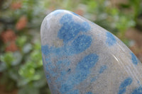 Polished Blue Spinel Spotted Quartz Standing Free Form x 1 From Madagascar