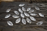 Polished Clear Quartz "Angel Tears" Pendant Pieces x 20 From Madagascar