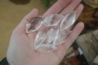 Polished Clear Quartz "Angel Tears" Pendant Pieces x 20 From Madagascar