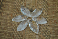 Polished Clear Quartz "Angel Tears" Pendant Pieces x 20 From Madagascar