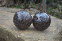 Polished Pyrope Garnet Sphere-Balls x 4 From Madagascar