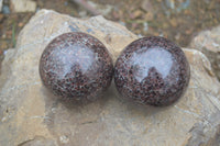 Polished Pyrope Garnet Sphere-Balls x 4 From Madagascar