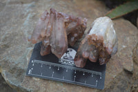 Natural Hematoid Quartz Specimens x 12 From Karoi, Zimbabwe