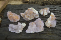 Natural Ametrine Spirit Quartz Clusters x 6 From Boekenhouthoek, South Africa